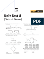 Unit Test 8: (Electronic Devices)