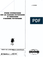 Etudes Systimatioues Sur Les Acariens Phytophages Et Pridateurs D'Acariens Phytophages