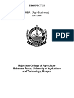 Maharana Pratap University of Agriculture and Technology, Udaipur - Prospectus 2011-2013