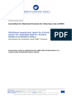 Withdrawal Assessment Report Aivlosin en