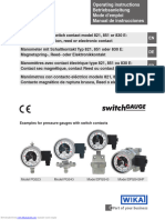 EN DE FR ES: Examples For Pressure Gauges With Switch Contacts