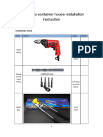Instruction Collapsible Container House Installation