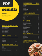 Menú La Semilla