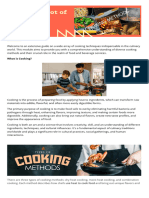 Cooking Methods - Compillation of Cooking Methods + Exercise