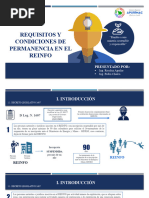 Requisitos y Condiciones de Permanencia en El Reinfo