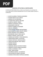 Lista de Aprobados