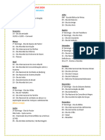 Datas Comemorativas 2024