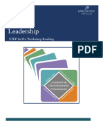 Practical Leadership: STEP in Pre Workshop Reading