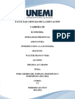 Indicadores Del Empleo, Desempleo y Subempleo 2012-2022