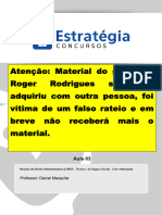 Noções de Direito Administrativo Estratégia - Aula 03