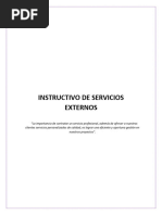 Instructivo de Servicios Externos