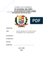 Método General de La Investigación Planeamiento de La Investigación Eo2023