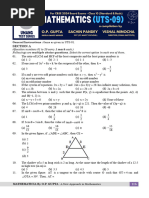 X-Sample Paper (UTS-09 by O.P. GUPTA)