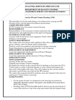 Work Method Statement For IPS and Tremix Flooring