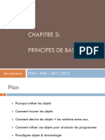 Chapitre 3: Principes de Base Oo: POO - ENSI - 2011/2012