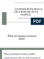 4 - Dones Jane Kyla - Bsa - Human Resources For A Resume Plus Sample