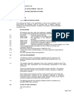 Technical Spec - LP and Earthing