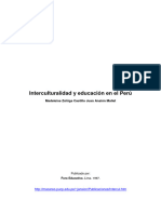 Interculturalidad y Educación en El Perú Lectura 4