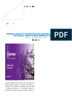 Semana Santa - o Significado de Cada Dia Da Celebração Da Paixão, Morte e Ressurreição de Cristo - CNBB