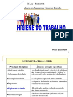 TST - Higiene Do Trabalho - Pós-Graduação Isla