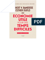 EBOOK Abhijit V. Banerjee-Esther Duflo - Economie Utile Pour Des Temps Difficiles