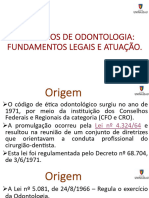 Aula 5 - Conselhos de Odontologia. Fundamentos Legais e Atuação