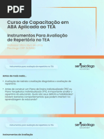 Instrumentos para Avaliação de Repertório No TEA