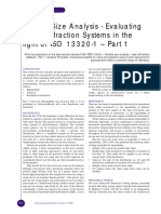 Particle Size Analysis - Evaluating Laser Diffraction Systems in The Light of ISO 13320-1 - Part 1