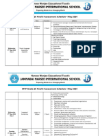 MYP Final Timetable - May 2024