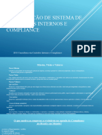 Implantação de Sistema de Controles Internos e Compliance