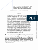 Genetic Variation in Natural Populations of Five