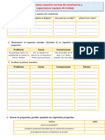 D1 A1 FICHA COM Elaboramos Nuestras Normas de Convivencia y Organizamos Equipos de Trabajo