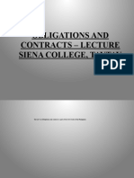 Obligations and Contracts - Lecture