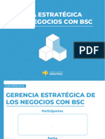 (EDITABLE) Gerencia Estratégica de Los Negocios Con BSC