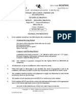 CSEC Technical Drawing 2011 P31 - Building Drawing