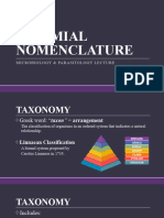 Binomial Nomenclature