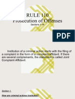 Lesson 2. Rule 110. Prosecution of Offenses