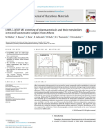 Ibanez 2017-UHPLC-QTOF MS Screening of Pharmaceuticals and Their Metabolites in Treated Wastewater Samples From Athens