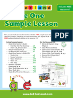 Grade One Sample Lesson