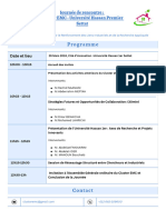 Programme Journée de Rencontre Cluster EMC - UH1