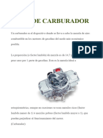 Tipos de Carburador