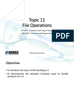 Topic 11 - File Operations