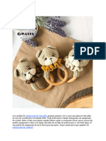 Chocalho Urso Amigurumi Receita de PDF Gratis