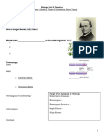 Unit 5 Guided Notes - Genetics - Evolution S22