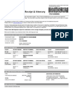 E-Ticket Receipt & Itinerary