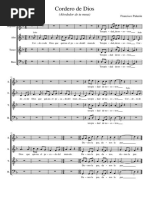 Cordero de Dios SATB