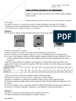 Serie D'Exercices Sur La Division Cellulaire Et Les Chromosomes