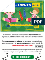 Planejamento Anual - Educação Infantil 3