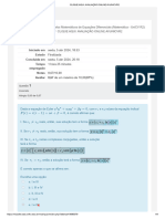 CLIQUE AQUI - AVALIAÇÃO ONLINE AVUNICVR2 Modelos Matemáticos de Equações Diferenciais