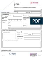 HR05 General Employment Application Form